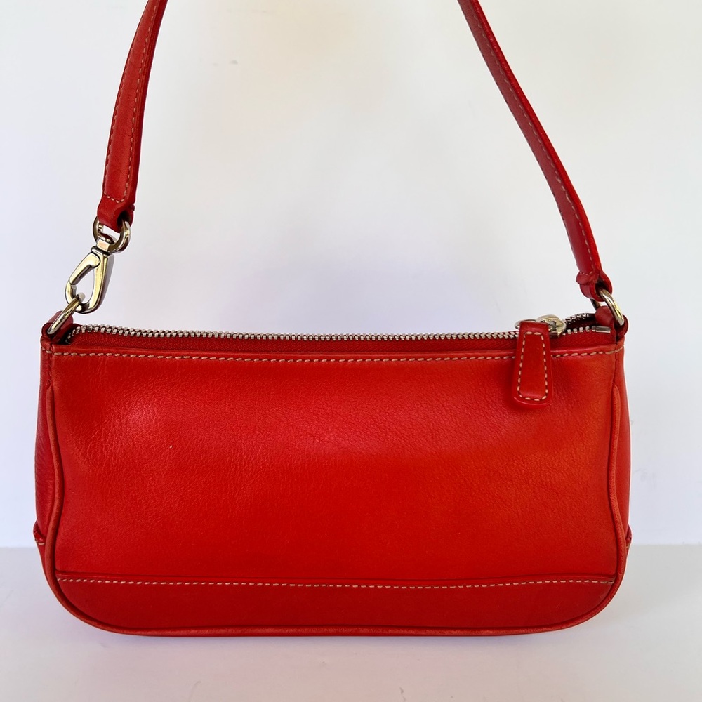 Vintage coach Red Leather Shoulder, Mini bag